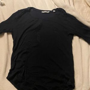 black vince long sleeve tee